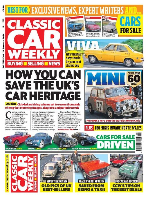 Cover image for Classic Car Weekly